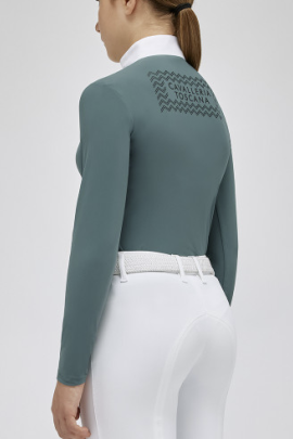 Cavalleria Toscana Meisjes Jersey L/S Wedstrijdshirt Zip Polo - Ridershouse Cavalleria Toscana Meisjes Jersey L/S Wedstrijdshirt Zip Polo - Ridershouse