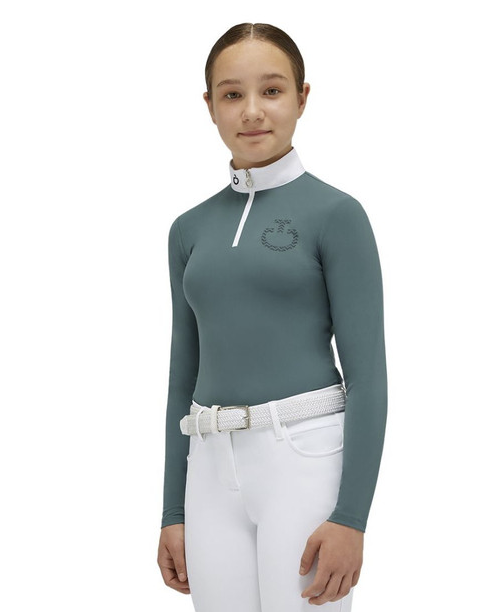 Cavalleria Toscana Girls Jersey L/S Competition Zip Polo - Ridershouse.com Cavalleria Toscana Girls Jersey L/S Competition Zip Polo - Ridershouse.com