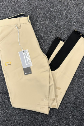 RG Italy Men's Knee Grip Riding Breeches - Beige - Back Pockets - Ridershouse