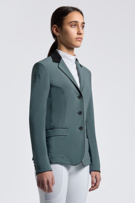 Cavalleria Toscana Girl's GP Young Rider Competition Jacket - Slate Green