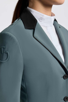 Cavalleria Toscana Meisjes GP Young Rider Wedstrijdjasje - Slate Green Cavalleria Toscana Meisjes GP Young Rider Wedstrijdjasje - Slate Green