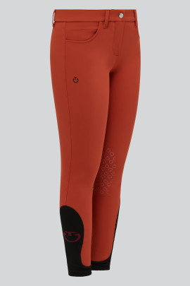Girls Color Grip Breeches Red Cavalleria Toscana