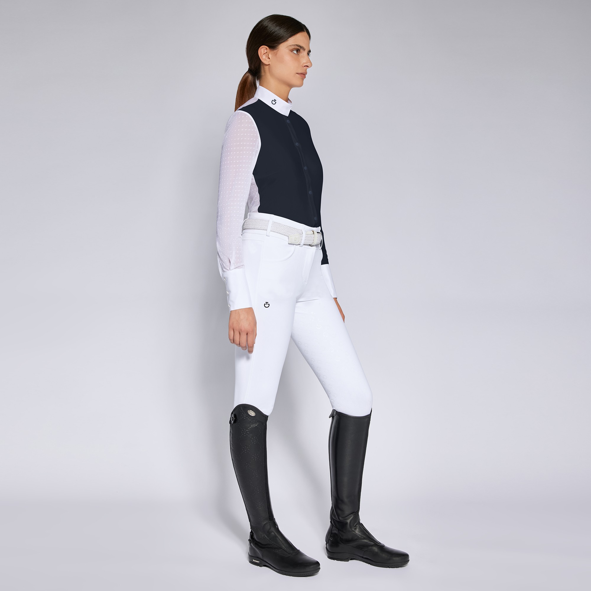 Cavalleria Toscana Dames Wedstrijdshirt L/S Polka Dot - Ridershouse.com Cavalleria Toscana Dames Wedstrijdshirt L/S Polka Dot - Ridershouse.com