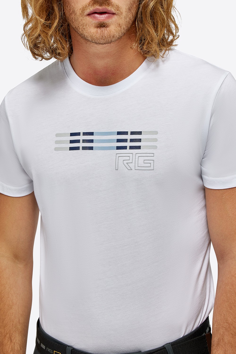 RG Italy Heren Stripe Bar Katoenen T-Shirt - kleur wit - Ridershouse.com RG Italy Heren Stripe Bar Katoenen T-Shirt - kleur wit - Ridershouse.com
