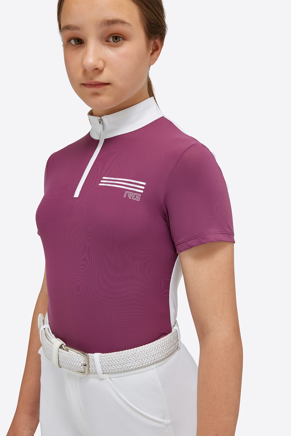 RG Italy Meisjes Jersey S/S Wedstrijdshirt - Aubergine - Ridershouse.com RG Italy Meisjes Jersey S/S Wedstrijdshirt - Aubergine - Ridershouse.com