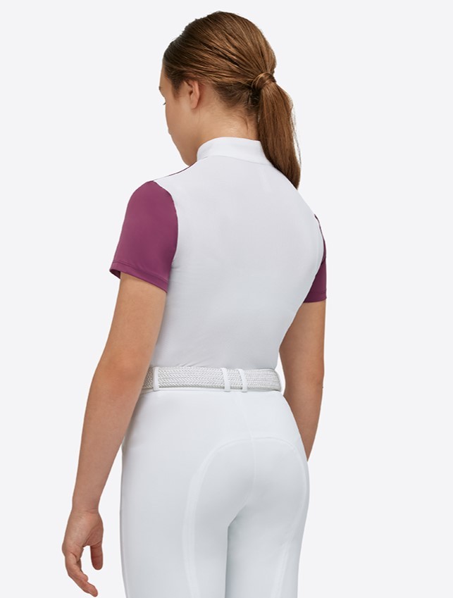 RG Italy Girls Jersey S/S Competition Polo - Eggplant - Ridershouse.com RG Italy Girls Jersey S/S Competition Polo - Eggplant - Ridershouse.com