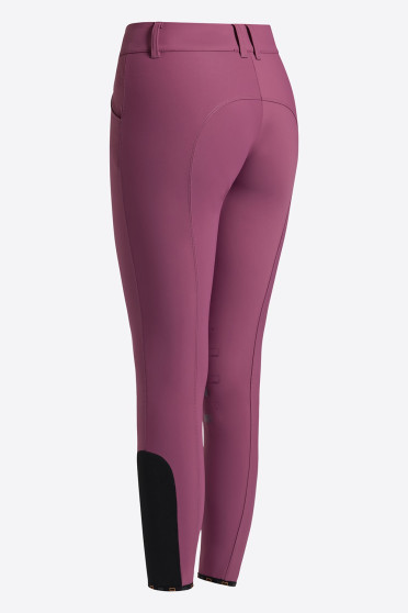 RG Italy Dames High Waist Knie Grip Rijbroek - aubergine - Ridershouse.com RG Italy Dames High Waist Knie Grip Rijbroek - aubergine - Ridershouse.com