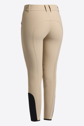 RG Italy Women's High Waist Knee Grip Riding Breeches - Beige - Ridershouse RG Italy Women's High Waist Knee Grip Riding Breeches - Beige - Ridershouse