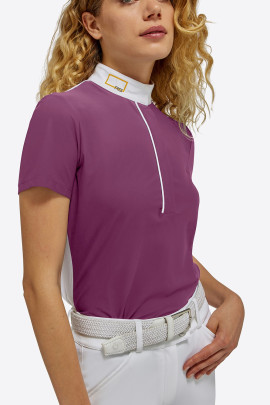 RG Italy Dames Jersey S/S Wedstrijdshirt - Aubergine - Ridershouse.com