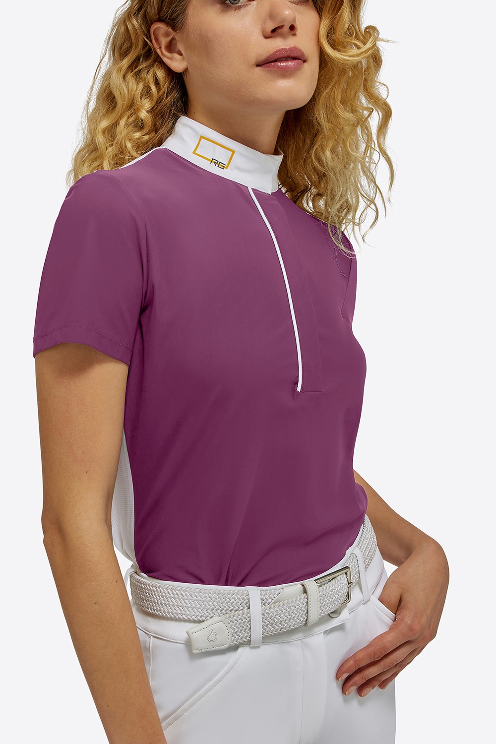 RG Italy Women's Jersey S/S Competition Polo - Eggplant - Ridershouse.com RG Italy Women's Jersey S/S Competition Polo - Eggplant - Ridershouse.com