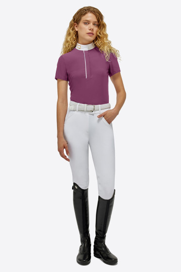 RG Italy Women's Jersey S/S Competition Polo - Eggplant - Ridershouse.com RG Italy Women's Jersey S/S Competition Polo - Eggplant - Ridershouse.com