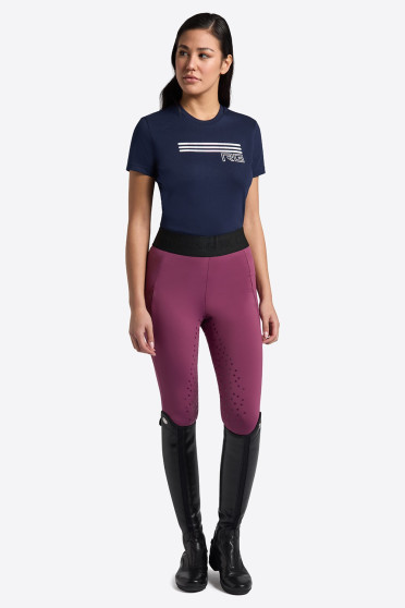 RG Italy Dames Roundneck Triple Bar Katoenen T-Shirt - Ridershouse.com RG Italy Dames Roundneck Triple Bar Katoenen T-Shirt - Ridershouse.com