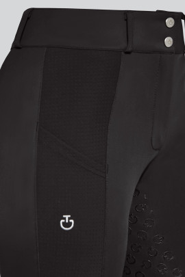 Ridershouse: Cavalleria Toscana Women's Perforated Insert Breeches High Waist Full Grip Ridershouse: Cavalleria Toscana Women's Perforated Insert Breeches High Waist Full Grip