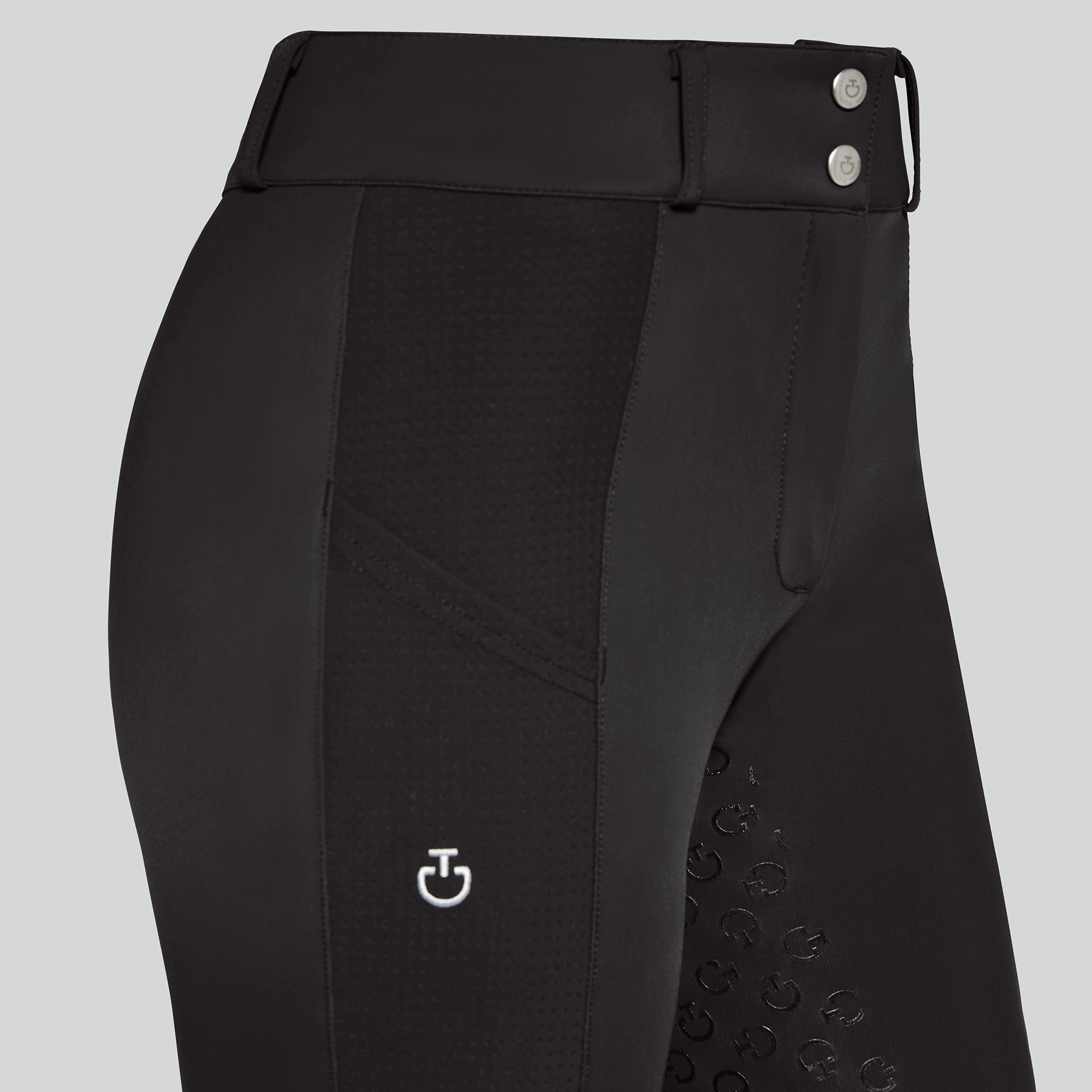 Ridershouse: Cavalleria Toscana Women's Perforated Insert Breeches High Waist Full Grip Ridershouse: Cavalleria Toscana Women's Perforated Insert Breeches High Waist Full Grip