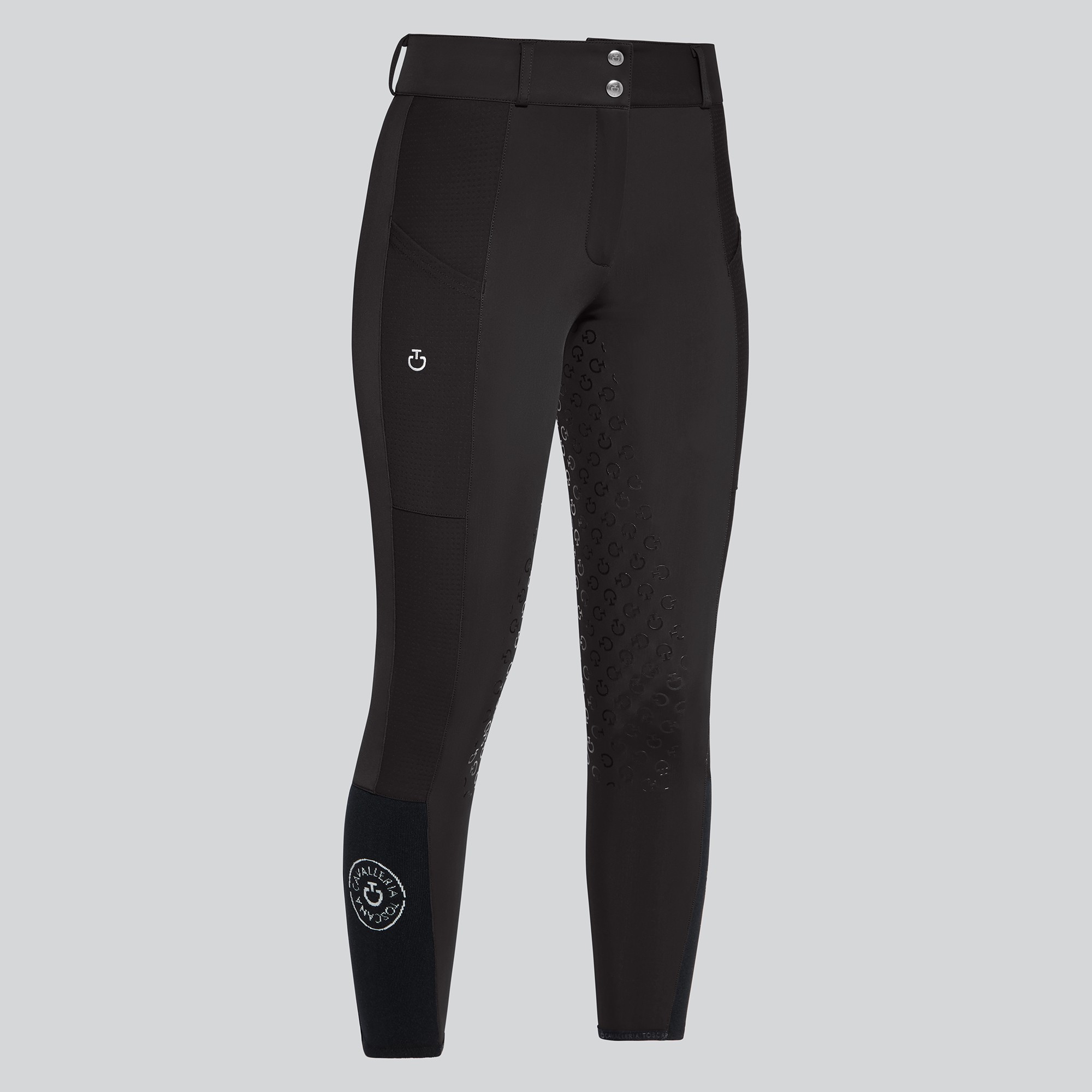 Ridershouse: Cavalleria Toscana Dames Perforated Insert Rijbroek High Waist Fullgrip Ridershouse: Cavalleria Toscana Dames Perforated Insert Rijbroek High Waist Fullgrip