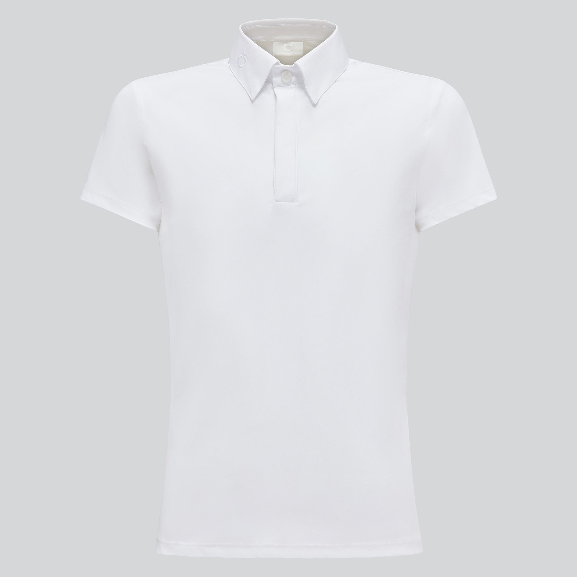 Cavalleria Toscana Jongens Jersey S/S Wedstrijdpolo - Wit SS24 - Ridershouse Cavalleria Toscana Jongens Jersey S/S Wedstrijdpolo - Wit SS24 - Ridershouse
