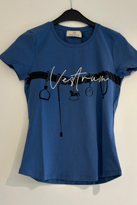 Vestrum Dames Dominica S/S T-Shirt - Dusty Blue Summer 24 - Ridershouse.com