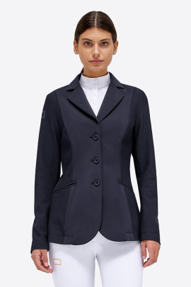 RG Italy Dames Jersey And Mesh Riding Jacket - Navy Blue - Ridershouse.com