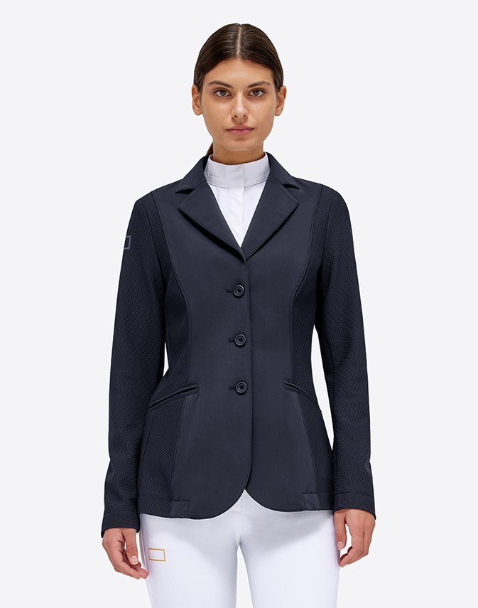 RG Italy Dames Jersey And Mesh Riding Jacket - Navy Blue - Ridershouse.com RG Italy Dames Jersey And Mesh Riding Jacket - Navy Blue - Ridershouse.com