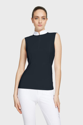 Samshield Dames Wedstrijd Shirt Jasmine Mouwloos - Navy Blue - Ridershouse.com