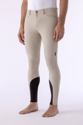 Equiline Mannen Rijbroek Grafton met stoffen zitvlak - normal waist - Ridershouse
