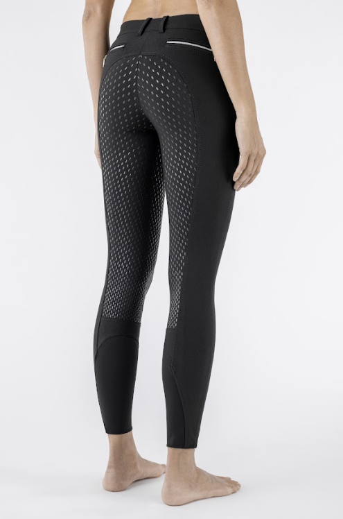 Equiline Dames Rijbroek Cedar X-Grip Full Grip Zip Pocket - luxueuze katoenen stof Equiline Dames Rijbroek Cedar X-Grip Full Grip Zip Pocket - luxueuze katoenen stof