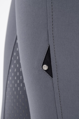 Equiline Dames Rijbroek Cedar X-Grip Full Grip Zip Pocket - luxueuze katoenen stof Equiline Dames Rijbroek Cedar X-Grip Full Grip Zip Pocket - luxueuze katoenen stof