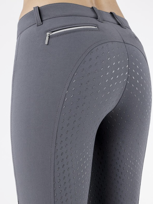 Equiline Dames Rijbroek Cedar X-Grip Full Grip Zip Pocket - luxueuze katoenen stof Equiline Dames Rijbroek Cedar X-Grip Full Grip Zip Pocket - luxueuze katoenen stof