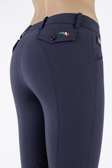 Equiline Women's Riding Breeches Boston Patch And Italian Flag Logo - Ridershouse Equiline Women's Riding Breeches Boston Patch And Italian Flag Logo - Ridershouse