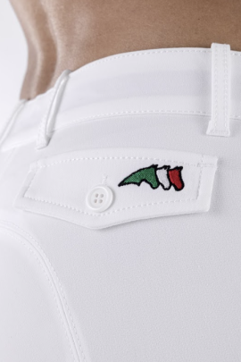 Equiline Dames Rijbroek Boston Patch En Italiaanse Vlag Logo - Ridershouse Equiline Dames Rijbroek Boston Patch En Italiaanse Vlag Logo - Ridershouse