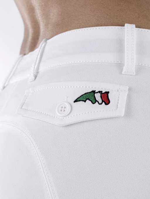 Equiline Dames Rijbroek Boston Patch En Italiaanse Vlag Logo - Ridershouse Equiline Dames Rijbroek Boston Patch En Italiaanse Vlag Logo - Ridershouse