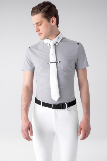 Equiline Heren Tech Mesh Wedstrijdshirt Curtiek - Sleet Grey - Ridershouse Equiline Heren Tech Mesh Wedstrijdshirt Curtiek - Sleet Grey - Ridershouse