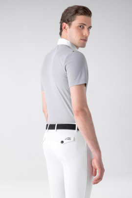 Equiline Heren Tech Mesh Wedstrijdshirt Curtiek - Sleet Grey - Ridershouse Equiline Heren Tech Mesh Wedstrijdshirt Curtiek - Sleet Grey - Ridershouse