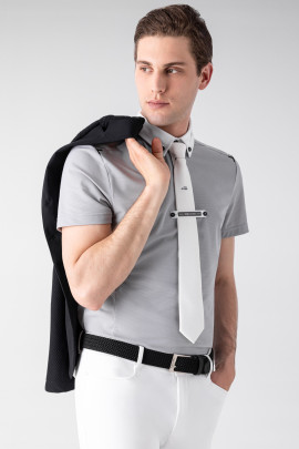 Equiline Heren Tech Mesh Wedstrijdshirt Curtiek - Sleet Grey - Ridershouse Equiline Heren Tech Mesh Wedstrijdshirt Curtiek - Sleet Grey - Ridershouse