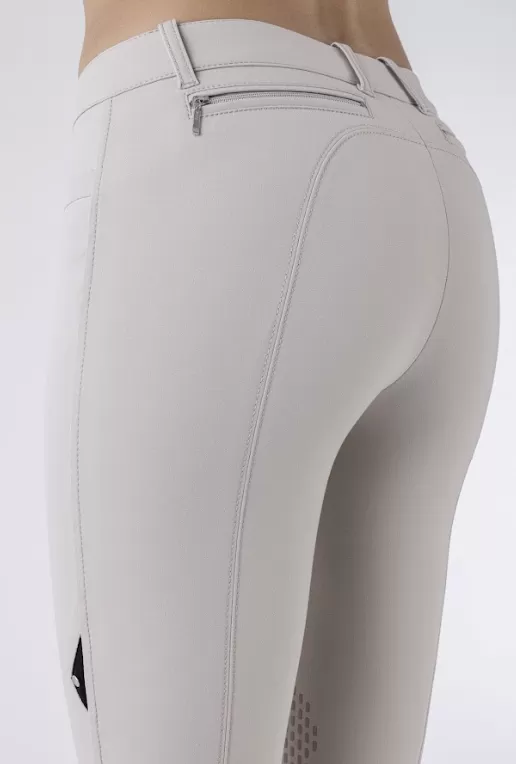 Equiline Women's Riding Breeches Ash Knee Grip Zipped Pocket - Ridershouse Equiline Women's Riding Breeches Ash Knee Grip Zipped Pocket - Ridershouse