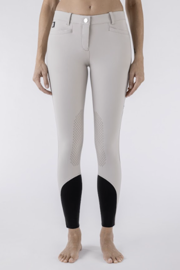 Equiline Women's Riding Breeches Ash Knee Grip Zipped Pocket - Ridershouse Equiline Women's Riding Breeches Ash Knee Grip Zipped Pocket - Ridershouse