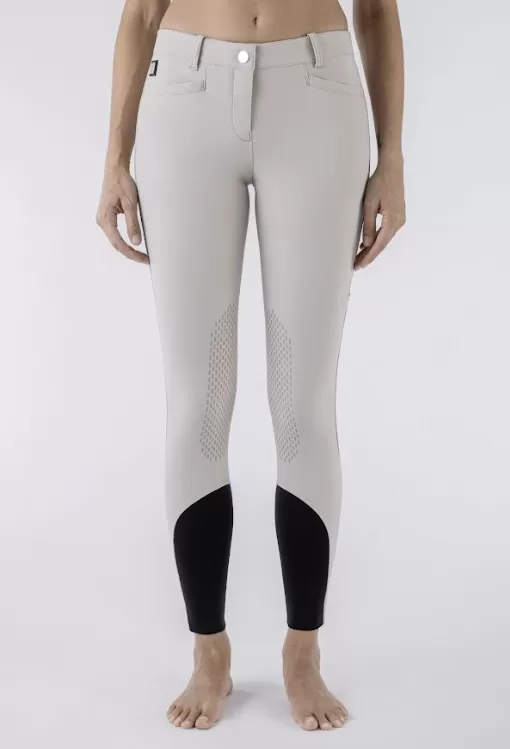 Equiline Women's Riding Breeches Ash Knee Grip Zipped Pocket - Ridershouse Equiline Women's Riding Breeches Ash Knee Grip Zipped Pocket - Ridershouse