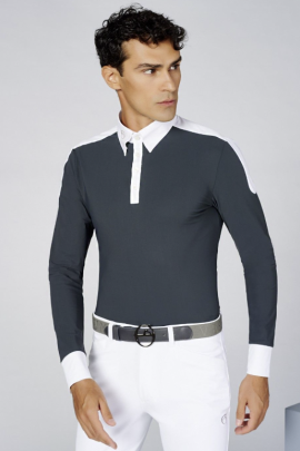 Vestrum Men's Competition Shirt L/S Tolmezzo - Dark Grey - Ridershouse.com