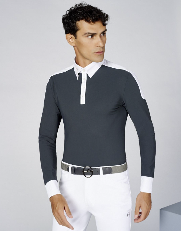 Vestrum Men's Competition Shirt L/S Tolmezzo - Dark Grey - Ridershouse.com Vestrum Men's Competition Shirt L/S Tolmezzo - Dark Grey - Ridershouse.com