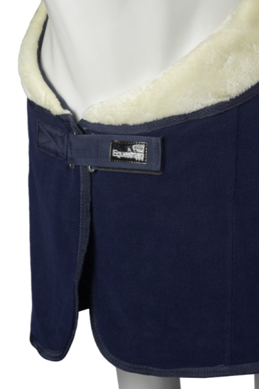 Horka Fleece Rug Equestrian Pro With Faux Fur - Navy Blue - Ridershouse Horka Fleece Rug Equestrian Pro With Faux Fur - Navy Blue - Ridershouse