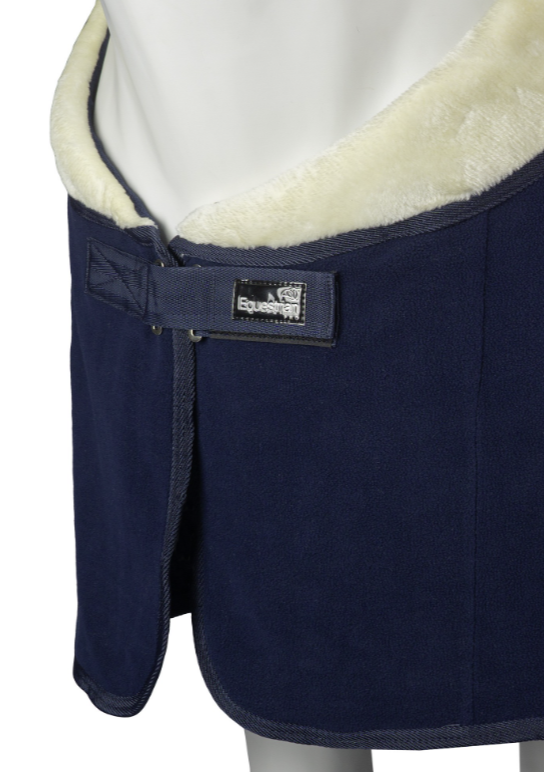 Horka Fleece Rug Equestrian Pro With Faux Fur - Navy Blue - Ridershouse Horka Fleece Rug Equestrian Pro With Faux Fur - Navy Blue - Ridershouse