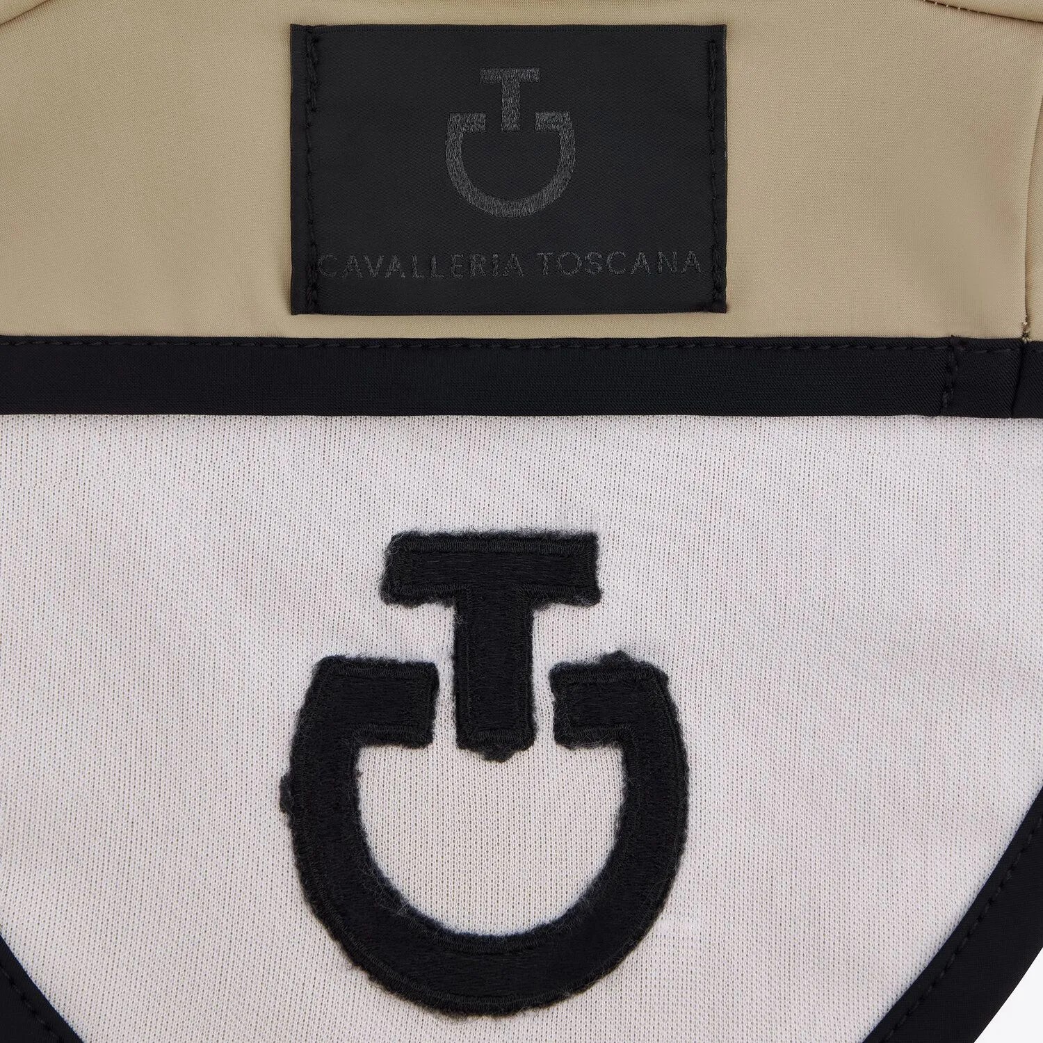 Light Weight Jersey Stripe Earnet Sand - Zwart Cavalleria Toscana