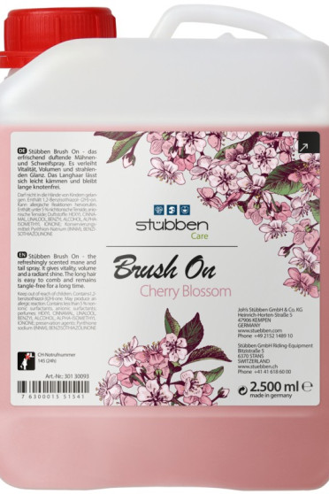 Stubben Brush On Manenspray Cherry Blossom Roze, makkelijk doorkambaarheid Stubben Brush On Manenspray Cherry Blossom Roze, makkelijk doorkambaarheid