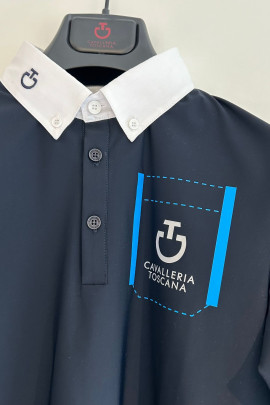 Ridershouse: CT Boys Jersey Competition Shirt Pocket Print L/S - Blauw Ridershouse: CT Boys Jersey Competition Shirt Pocket Print L/S - Blauw