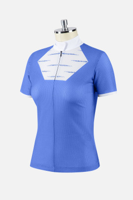 Animo Dames Blackmore Wedstrijdshirt S/S - in de kleur Dory Blue - Ridershouse