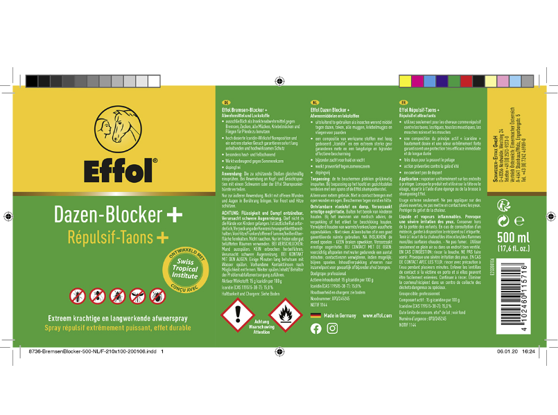 Effol Dazen-Blocker Vliegenspray - 500ml - extreem krachtige vliegenspray Effol Dazen-Blocker Vliegenspray - 500ml - extreem krachtige vliegenspray