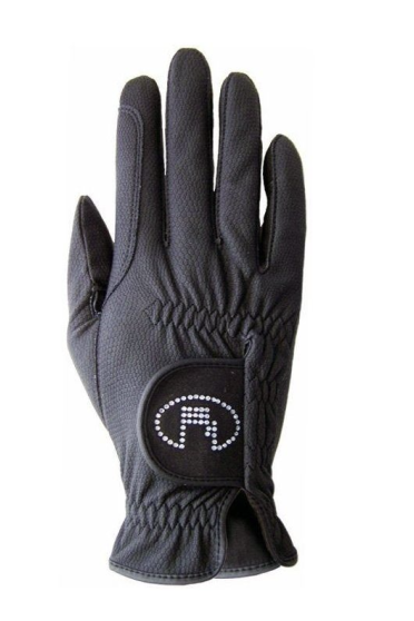 Ridershouse: Roeckl Lisboa Grip met Swarovski Handschoenen - in de kleur antraciet Ridershouse: Roeckl Lisboa Grip met Swarovski Handschoenen - in de kleur antraciet