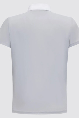 CT Boys Orbit Pocket Print Jersey S/S Competition Polo - Grijs CT Boys Orbit Pocket Print Jersey S/S Competition Polo - Grijs
