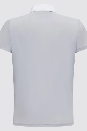 CT Boys Orbit Pocket Print Jersey S/S Competition Polo - Grey CT Boys Orbit Pocket Print Jersey S/S Competition Polo - Grey