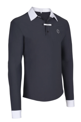Samshield Men's Competition Shirt Christophe in color Navy Blue - Black